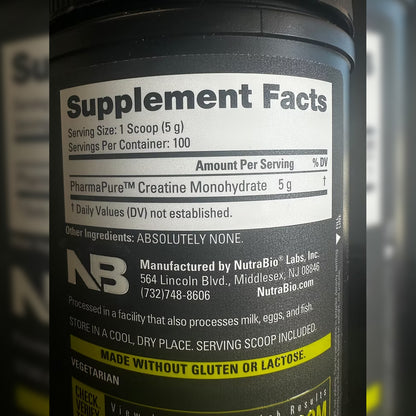 NutraBio Creatine