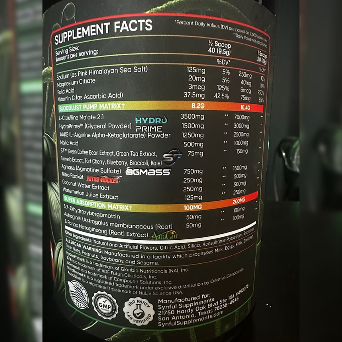 BloodLust-Max Pre-Workout